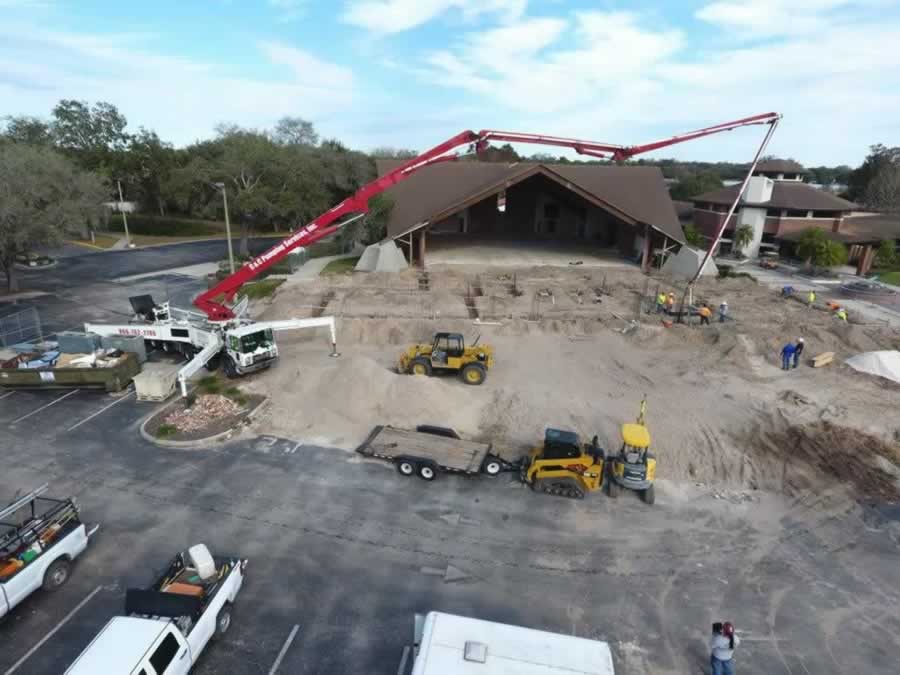 Craine on construction site.